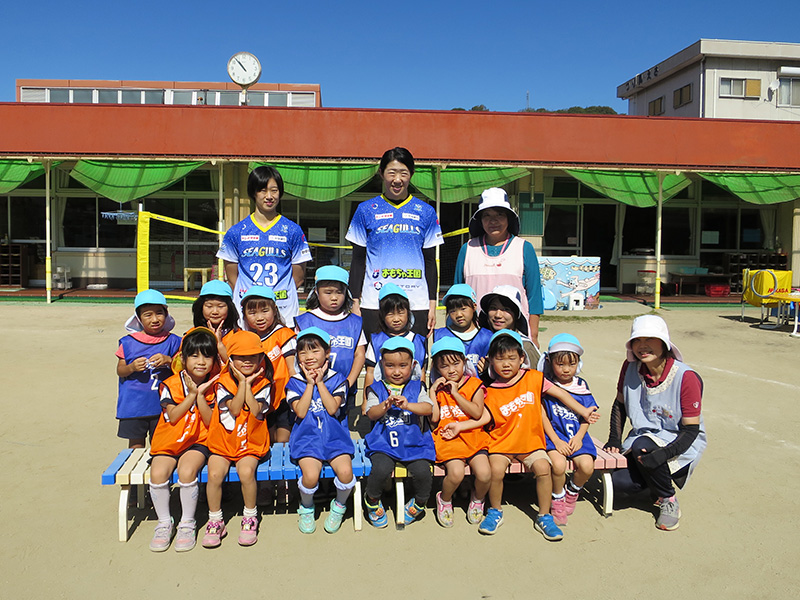 岡山シーガルズ開催の「こどもバレーボール教室」へのスポンサーシップ
